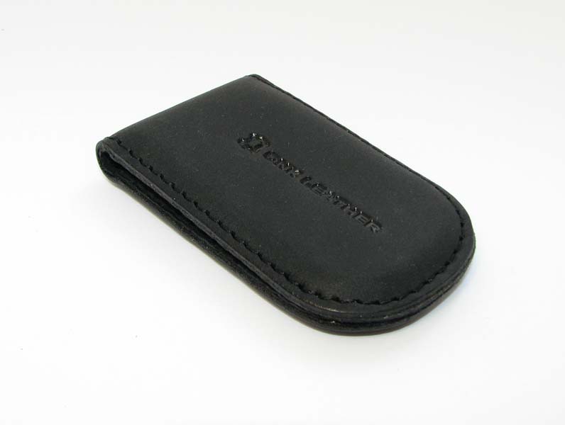 Шкіряний затиск для грошей DNK Leather DNK Klip magnes-H чорний Шкіряний затиск для грошей DNK Leather DNK Klip magnes-H чорний